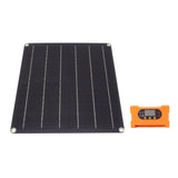 10A Smart Solar Panel Kit with Controller Battery Free Direct Drive Solar Panel Kit Monocrystalline Silicon 25W - Top-Down View