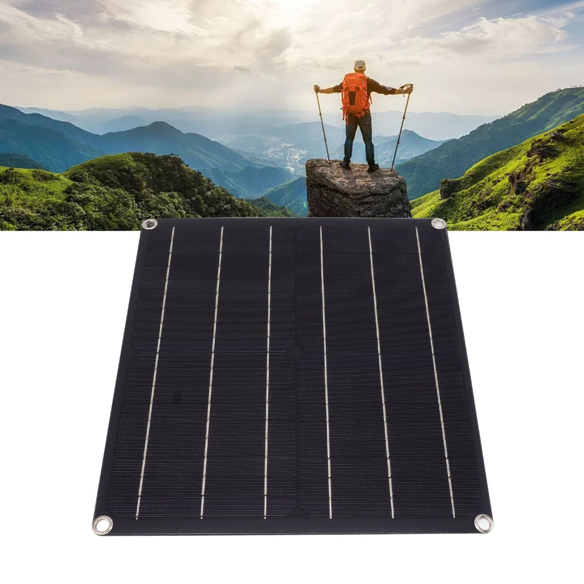 10A Smart Solar Panel Kit with Controller Battery Free Direct Drive Solar Panel Kit Monocrystalline Silicon 25W