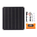 18V 25W Monocrystalline Solar Panel Kit Battery Free Direct Drive IP70 Solar Panel with 100A Fast Charging Controller