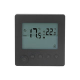 Digital Thermostat 4500W High Power Electric Floor Heating Temperature Control Thermostat for Office Mall AC 90V to 240V Black - Extra Image