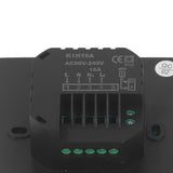 Digital Thermostat 4500W High Power Electric Floor Heating Temperature Control Thermostat for Office Mall AC 90V to 240V Black