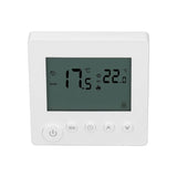 Digital Thermostat 4500W High Power Electric Floor Heating Temperature Control Thermostat for Office Mall AC 90V to 240V White