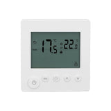 Digital Thermostat 4500W High Power Electric Floor Heating Temperature Control Thermostat for Office Mall AC 90V to 240V White