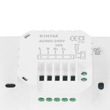 Digital Thermostat 4500W High Power Electric Floor Heating Temperature Control Thermostat for Office Mall AC 90V to 240V White