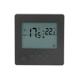 Smart Thermostat 4500W Button Control Water Heating Thermostat for Home Office Market Hotel AC90V to 240V Black - Front View