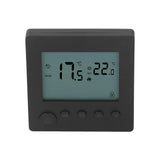 Smart Thermostat 4500W Button Control Water Heating Thermostat for Home Office Market Hotel AC90V to 240V Black - Side View