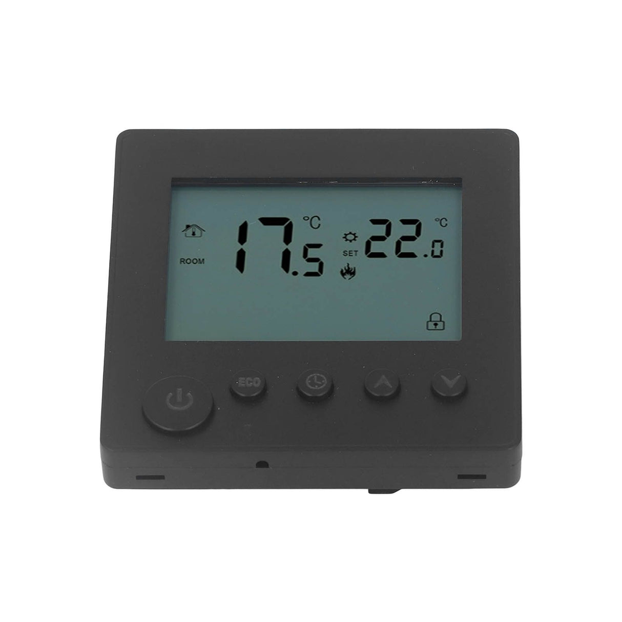 Smart Thermostat 4500W Button Control Water Heating Thermostat for Home Office Market Hotel AC90V to 240V Black