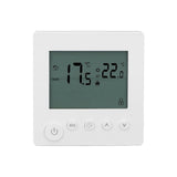 Smart Thermostat 4500W Button Control Water Heating Thermostat for Home Office Market Hotel AC90V to 240V White - Front View