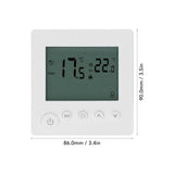 Smart Thermostat 4500W Button Control Water Heating Thermostat for Home Office Market Hotel AC90V to 240V White