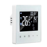 Digital Thermostat Screen Programmable Home Thermostat with 3 Meter Sensor Line for Electric Floor Heating Home Hotel Office AC90‑240V White Without WiFi - Side View