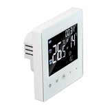 Digital Thermostat Screen Programmable Home Thermostat with 3 Meter Sensor Line for Electric Floor Heating Home Hotel Office AC90‑240V White Without WiFi