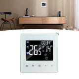 Digital Thermostat Screen Programmable Home Thermostat with 3 Meter Sensor Line for Electric Floor Heating Home Hotel Office AC90‑240V White Without WiFi - Extra Image