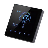 16A Digital Thermostat with LCD Display Programmable Thermostat Electric Heating Thermostat for Home Office Hotel AC 90V‑240V Black WiFi