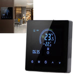 16A Digital Thermostat with LCD Display Programmable Thermostat Electric Heating Thermostat for Home Office Hotel AC 90V‑240V Black WiFi