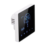 16A Digital Thermostat with LCD Display Programmable Thermostat Electric Heating Thermostat for Home Office Hotel AC 90V‑240V White Without WiFi - Front View