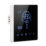 16A Digital Thermostat with LCD Display Programmable Thermostat Electric Heating Thermostat for Home Office Hotel AC 90V‑240V White Without WiFi - Rear View