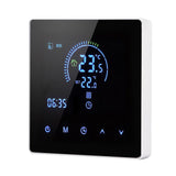 16A Digital Thermostat with LCD Display Programmable Thermostat Electric Heating Thermostat for Home Office Hotel AC 90V‑240V White Without WiFi - Close-Up Angle