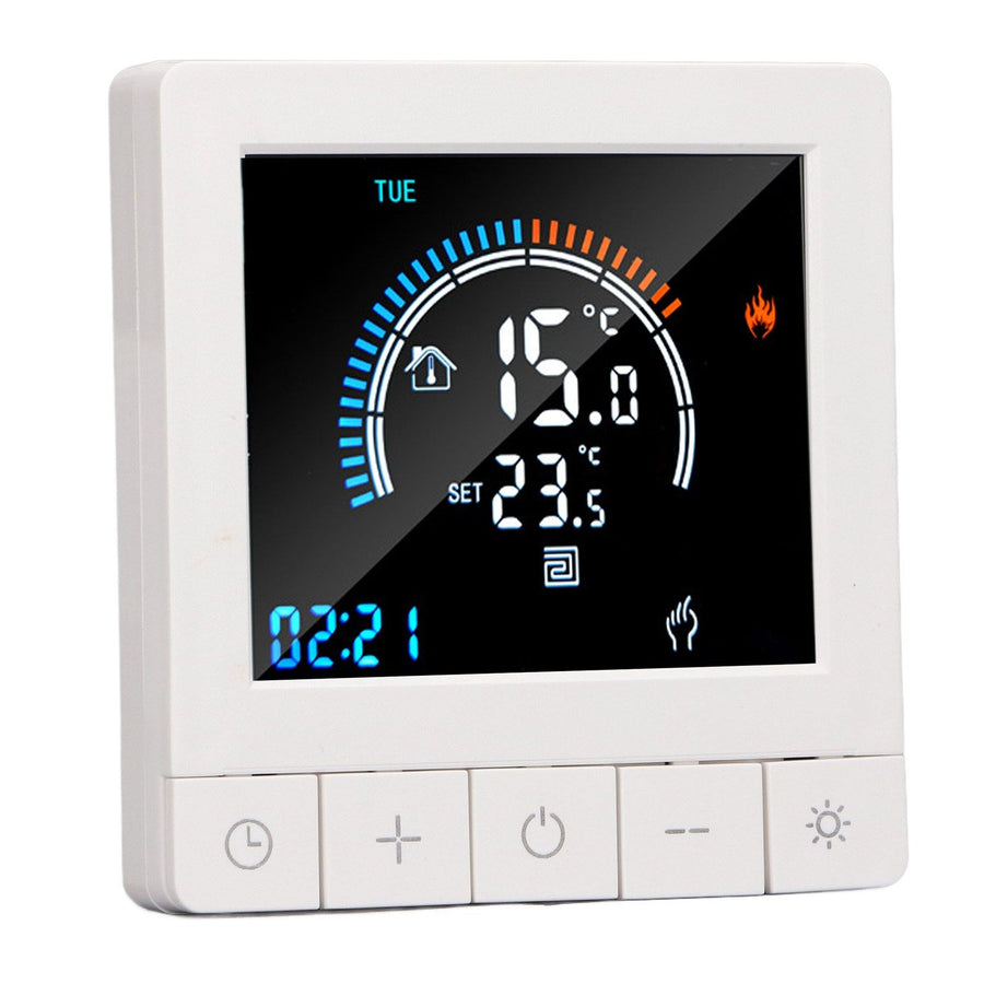 Smart Thermostat Programmable LCD Precise Control Smart Water Heating Thermostat For Home Office Mall AC90V‑240V WiFi Model