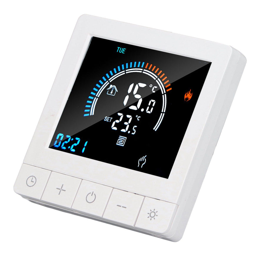 Smart Thermostat Programmable LCD Precise Control Smart Water Heating Thermostat For Home Office Mall AC90V‑240V WiFi Model