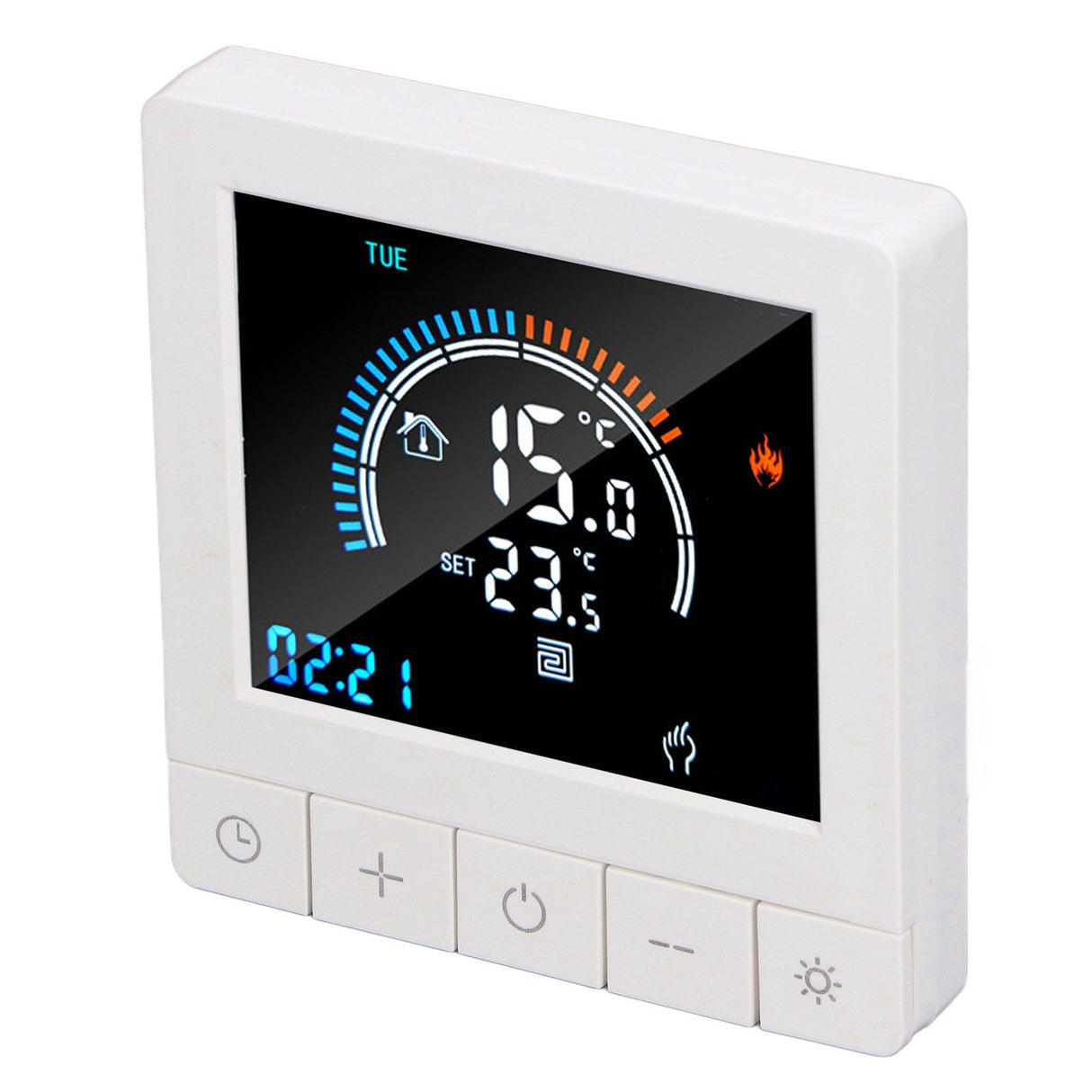 Smart Thermostat Programmable LCD Precise Control Smart Water Heating Thermostat For Home Office Mall AC90V‑240V WiFi Model