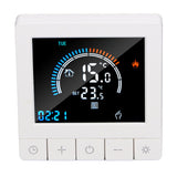 Programmable Smart Thermostat Electric Heating Smart Thermostat Digital LCD Display Temperature Controller for Home Hotels AC 90V‑240V 16A Regular Style
