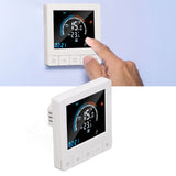 Programmable Smart Thermostat Electric Heating Smart Thermostat Digital LCD Display Temperature Controller for Home Hotels AC 90V‑240V 16A Regular Style