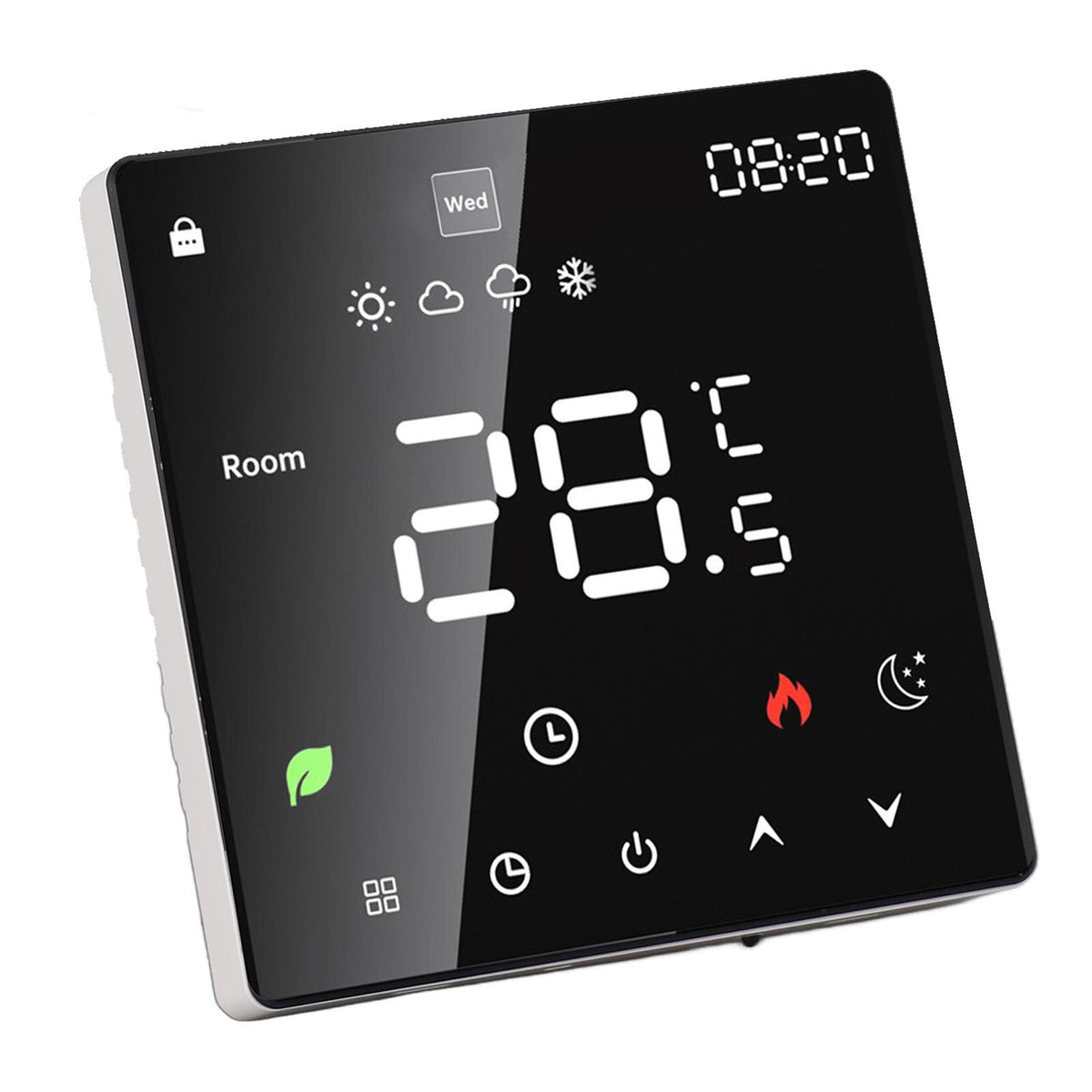 3A Digital Thermostat with LCD Display Smart Programmable Thermostat with Touchscreen Hydronic Boiler Thermostat AC 90V‑240V WiFi
