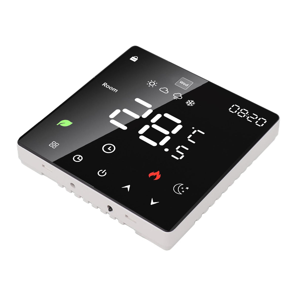 3A Digital Thermostat with LCD Display Smart Programmable Thermostat with Touchscreen Hydronic Boiler Thermostat AC 90V‑240V WiFi