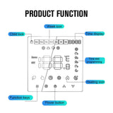 3A Digital Thermostat with LCD Display Smart Programmable Thermostat with Touchscreen Hydronic Boiler Thermostat AC 90V‑240V Without WiFi - Extra Image