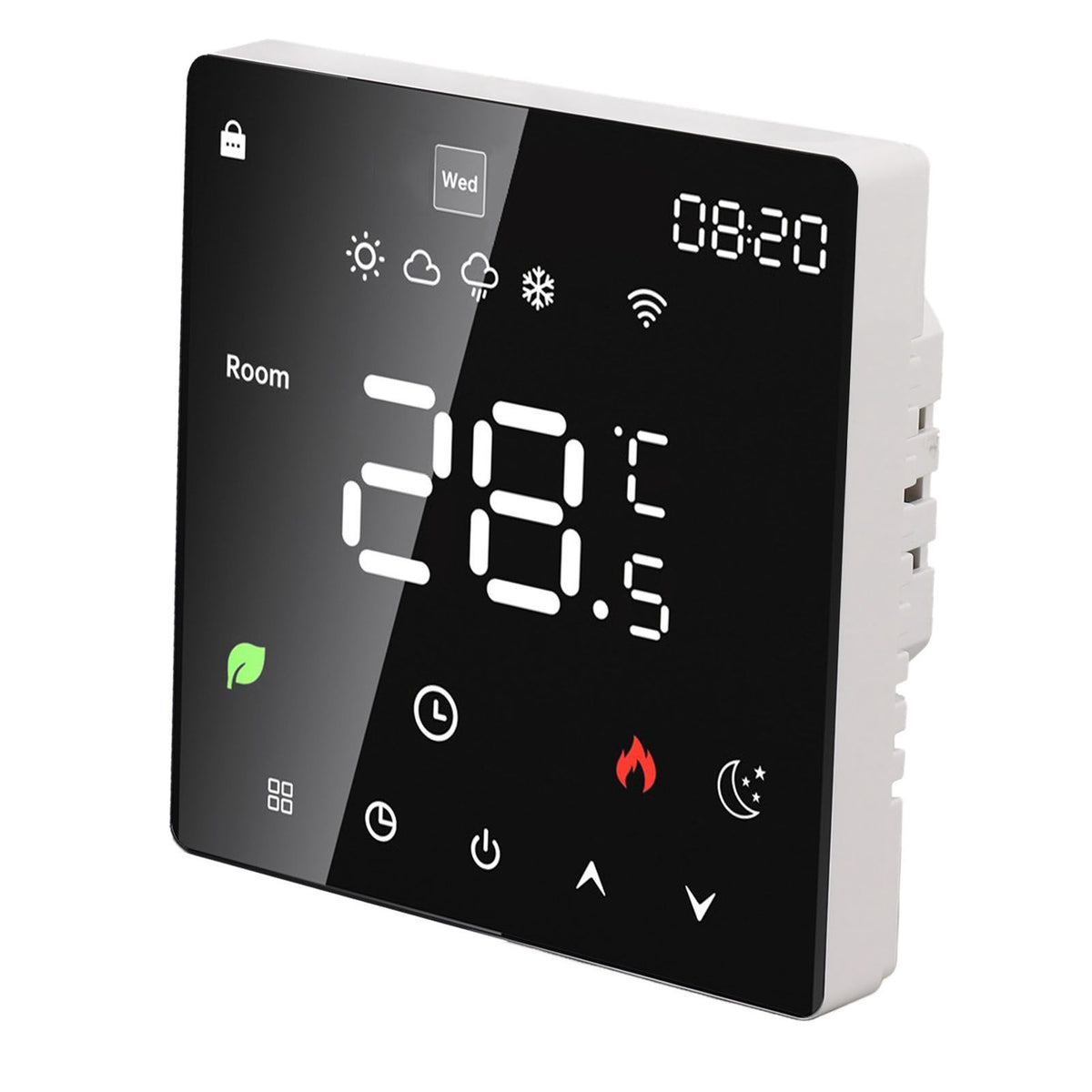 16A Smart Thermostat LCD Color Touchscreen PC Programmable Electric Heating Thermostat for Home Hotel Office AC 90 to 240V WiFi