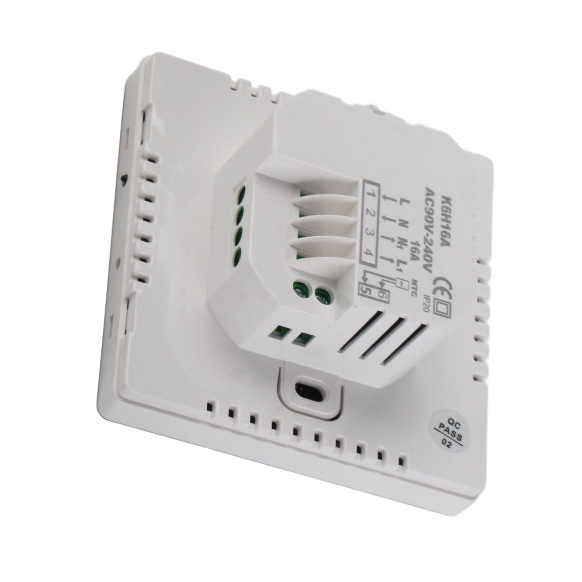16A Smart Thermostat LCD Color Touchscreen PC Programmable Electric Heating Thermostat for Home Hotel Office AC 90 to 240V WiFi