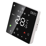 16A Smart Thermostat LCD Color Touchscreen PC Programmable Electric Heating Thermostat for Home Hotel Office AC 90 to 240V Without WiFi