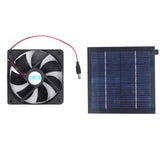 Solar Panel Fan Kit 20W IP65 Waterproof for Outside Small Chicken Coops Greenhouses Sheds Pet Houses Window Exhaust