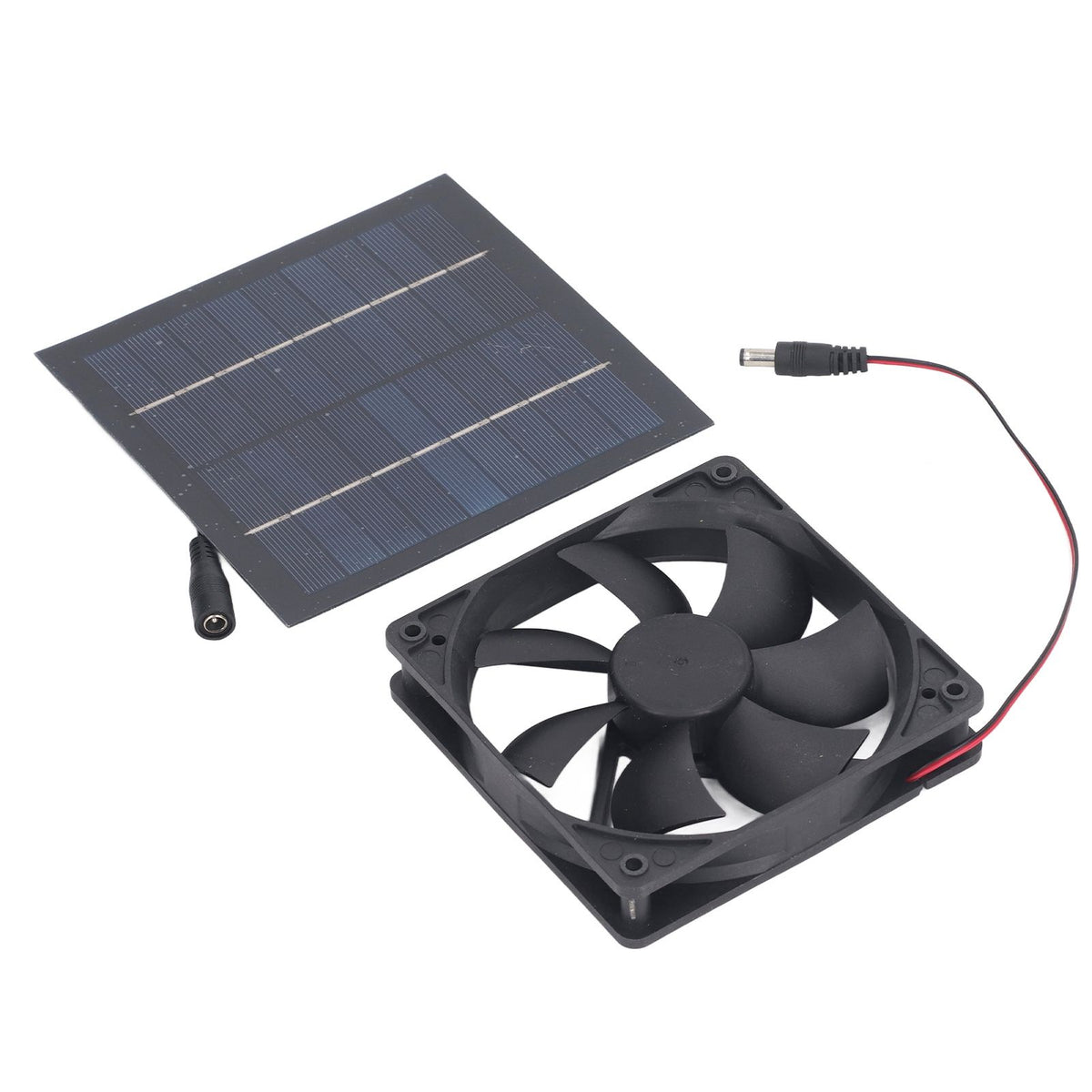 Solar Panel Fan Kit 20W IP65 Waterproof for Outside Small Chicken Coops Greenhouses Sheds Pet Houses Window Exhaust