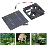 Solar Panel Fan Kit 20W IP65 Waterproof for Outside Small Chicken Coops Greenhouses Sheds Pet Houses Window Exhaust - Extra Image