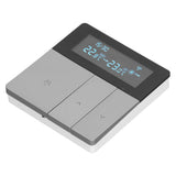 16A Smart Color Thermostat Programmable Smart Electric Heating Thermostat for Home Offices Shopping Malls Hotels AC 90V‑240V Gray WiFi Style
