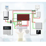 16A Smart Color Thermostat Programmable Smart Electric Heating Thermostat for Home Offices Shopping Malls Hotels AC 90V‑240V Gray WiFi Style - Extra Image