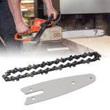 Mini Chain Guide Bar Combo Manganese Steel Faster Speed High Hardness Smooth Cutting Chainsaw Chain Guide Bar Replacement 4inch with 1/4 28 Links Chain - Extra Image