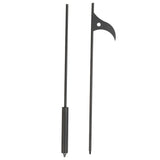 Fire Pit Poker Steel 40 Inch Long Removable Outdoor Fire Poker for Fireplace Campfire Wood Stove and Indoor Use