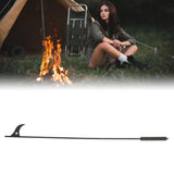 Fire Pit Poker Steel 40 Inch Long Removable Outdoor Fire Poker for Fireplace Campfire Wood Stove and Indoor Use - Extra Image
