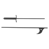 40in Fire Poker Fireplace Poker Rustproof Solid Steel Fire Pit Poker for Fireplace Camping Wood Stove Indoor Outdoor