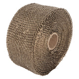 Fireproof Pipe Wrap Pipe Insulation Webbing Anti Scald Chimney Protective Wrap with 2 Clips for Furnace Tube Motorcycle Exhaust Pipes