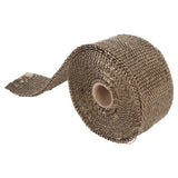 Fireproof Pipe Wrap Pipe Insulation Webbing Anti Scald Chimney Protective Wrap with 2 Clips for Furnace Tube Motorcycle Exhaust Pipes - Extra Image
