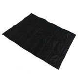 Fireplace Blanket Black Oxford Fabric 2 Layers Cotton Hook and Loop Fireplace Draft Stopper for Home Indoor Winter 39x32in