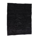 Fireplace Blanket Black Oxford Fabric 2 Layers Cotton Hook and Loop Fireplace Draft Stopper for Home Indoor Winter 39x32in - 45-Degree Angle