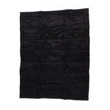 Fireplace Blanket Black Oxford Fabric 2 Layers Cotton Hook and Loop Fireplace Draft Stopper for Home Indoor Winter 39x32in