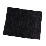 Fireplace Blanket Black Oxford Fabric 2 Layers Cotton Hook and Loop Fireplace Draft Stopper for Home Indoor Winter 39x32in - Extra Image