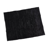 Fireplace Blanket Black Oxford Fabric 2 Layers Cotton Hook and Loop Fireplace Draft Stopper for Home Indoor Winter 39x32in - Extra Image