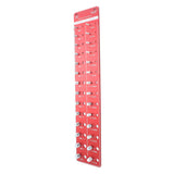 Bolt and Nut Identifier Gauge 10B21 Carbon Steel High Accuracy Nut and Bolt Thread Checker for Detecting Fixed Bolts Red 55x11cm