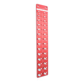 Bolt and Nut Identifier Gauge 10B21 Carbon Steel High Accuracy Nut and Bolt Thread Checker for Detecting Fixed Bolts Red 55x11cm - Rear View